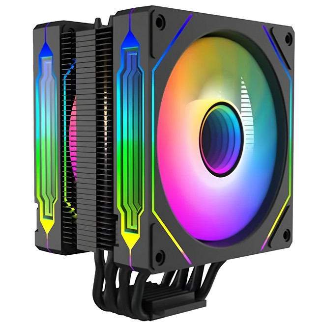 EINAREX 埃納爾 塔式散熱器 BE-COOL V6單平台 120 x 120 x 25mm 895g ED-V6B 黑色 1個
