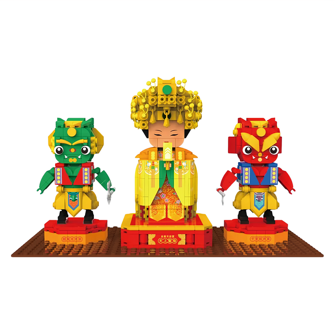 TRUE WAY TOY 台東天后宮媽祖 千順將軍 EW5188 積木組 台灣傳統文化積木, 1個