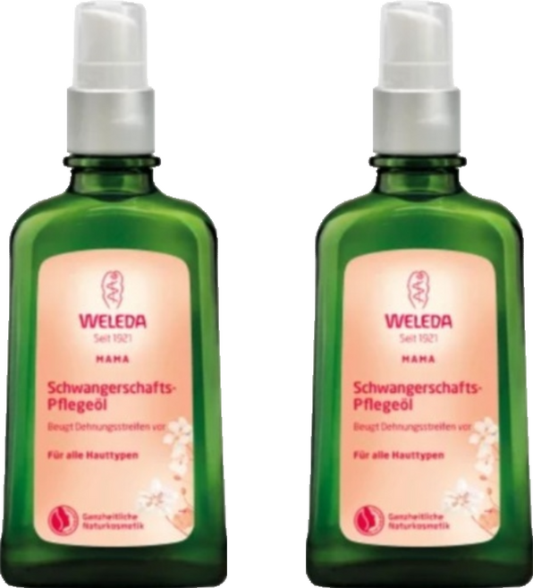WELEDA 薇蕾德 孕媽咪美腹按摩油, 100ml, 2瓶