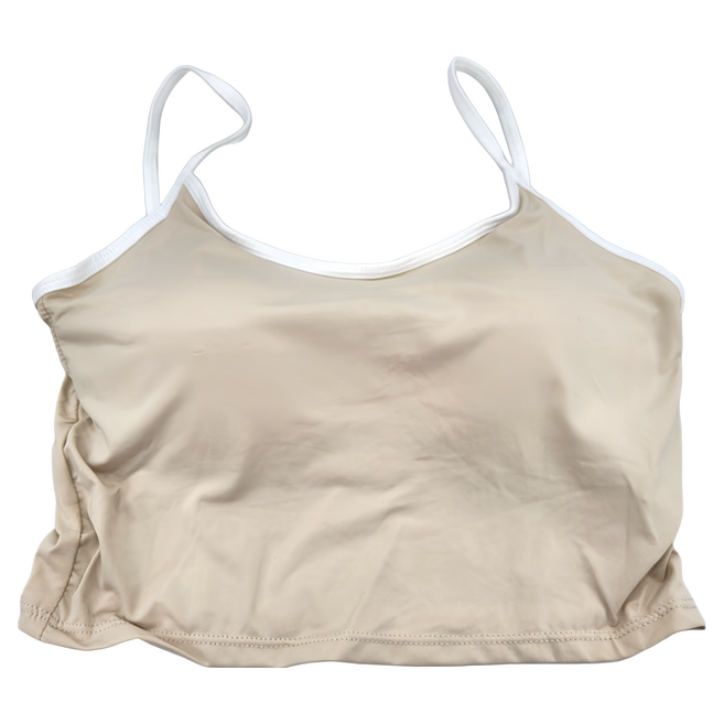 冰絲吊帶帶胸墊背心