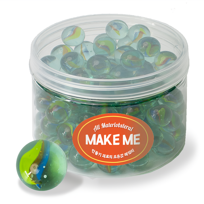 메잌미 유리구슬 구슬치기 (1통/100입), 1세트