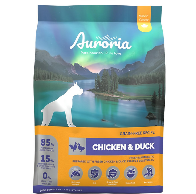 Auroria 極光 全齡犬無穀乾飼料, 雞肉 + 鴨肉, 454g, 1包