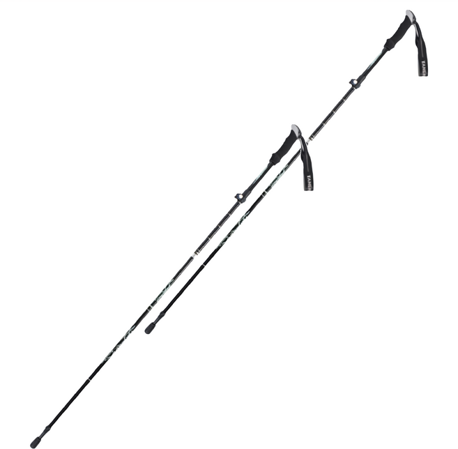 tanerdd 鋁合金登山杖, 黑色, 2支