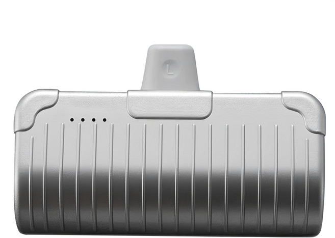 ALTI 直插式迷你行動電源 3100mAh lightning, AI-4800, 雪花銀