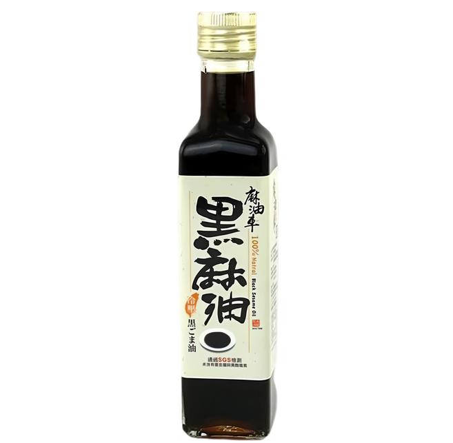 麻油車 冷壓黑麻油, 255ml, 1瓶