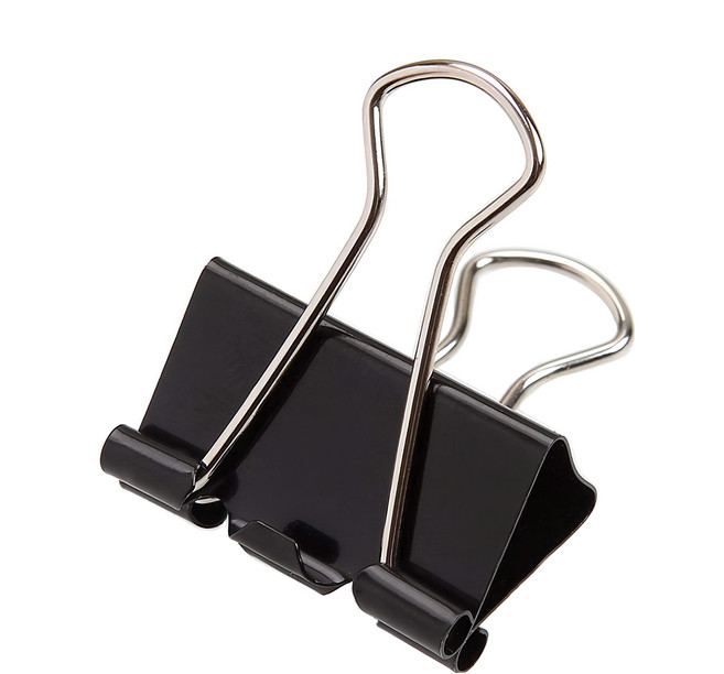 KW-triO 堡勝企業 長尾夾DC-51t 51mm, 黑色, 1盒