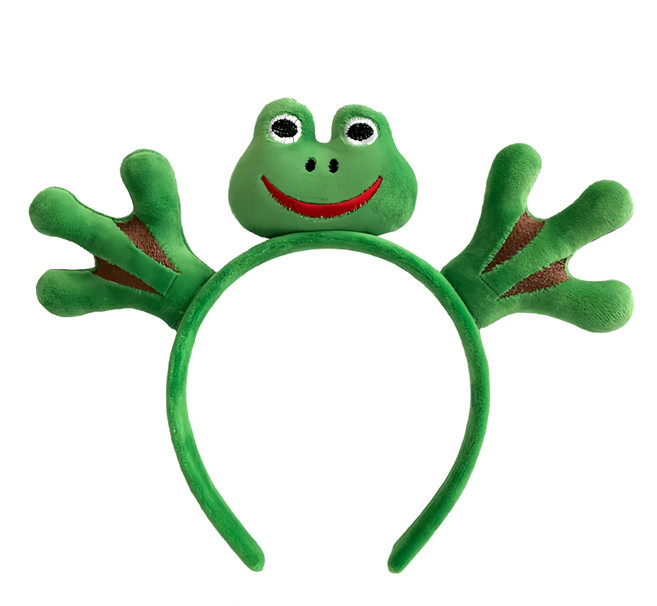 Mii Mii Party 動物派對生日髮箍, 1個, 青蛙腳掌 綠色