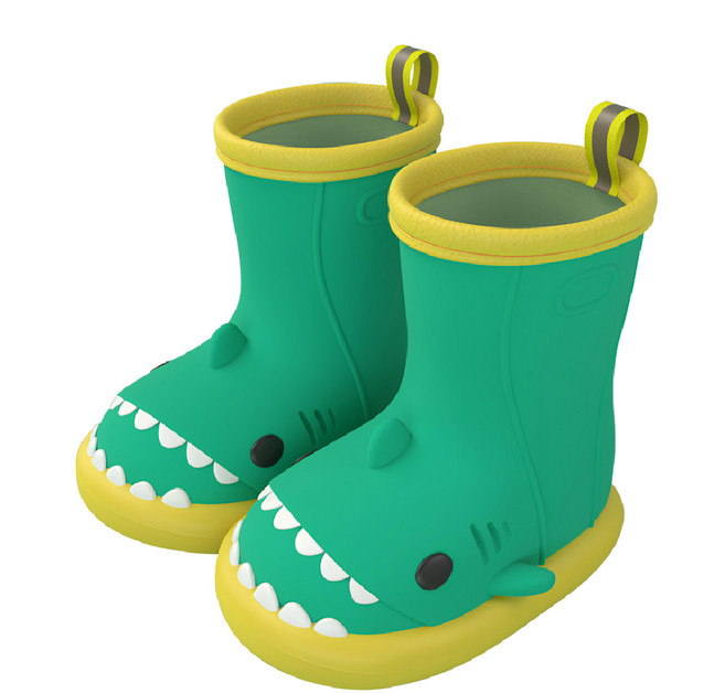 可愛鯊魚兒童雨鞋