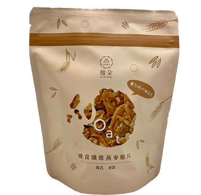 VERDO 惟朵 太禓食品 裸食纖維燕麥脆餅 義式香蒜, 100g, 1包