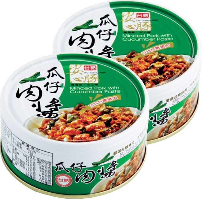 台糖 安心豚瓜仔肉醬, 160g, 2罐