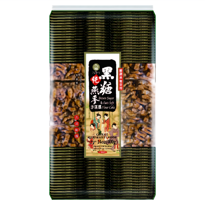 九福 黑糖燕麥沙琪瑪, 400g, 1袋