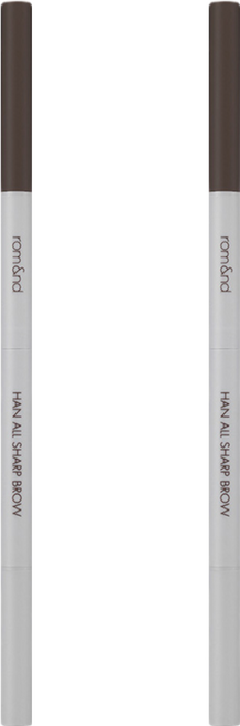 rom&nd 台灣公司貨 根纖尖頭眉筆 0.05g, W1 Gentle Brown, 2件