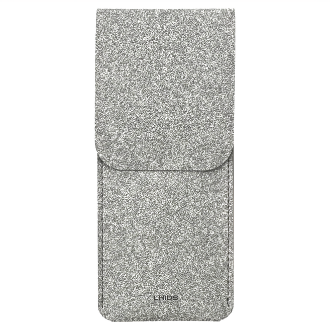 LHiDS 便攜筆袋 磁吸 PU皮革, 俐落灰, 1個