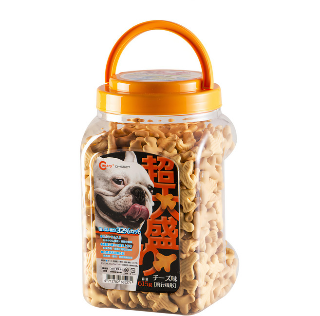 Canary 超大盛的點心餅 犬用 D-S527, 起司風味, 615g, 1入