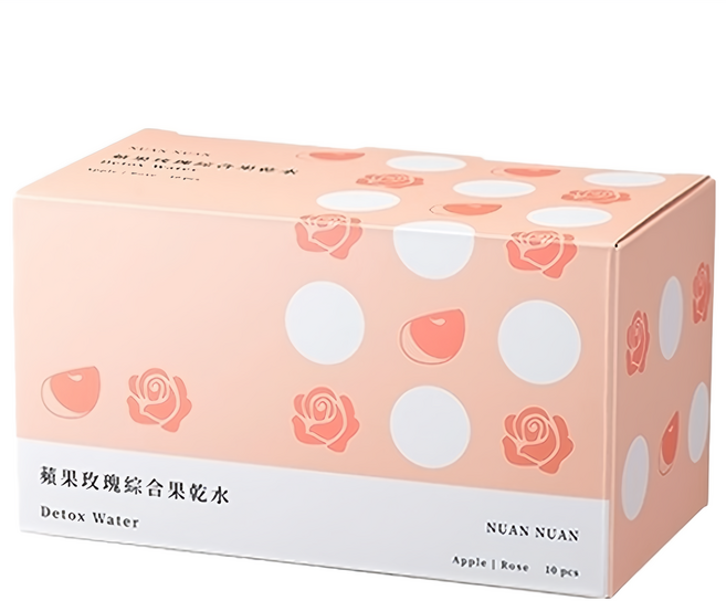 暖暖純手作 蘋果玫瑰綜合果乾水 冷熱皆宜 10入, 30g, 1盒