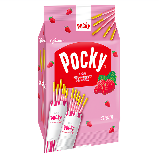 glico 格力高 Pocky 百奇 草莓棒分享包, 72g, 1袋