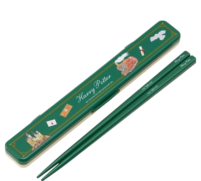 Skater 塑膠筷子 18cm, Harry Potter, 附盒子的筷子組, 1套