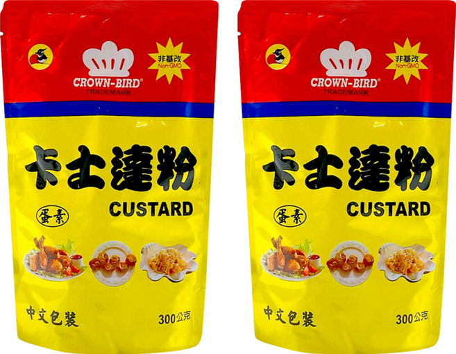CROWN-BIRD 皇冠鳥 卡士達粉, 300g, 2包