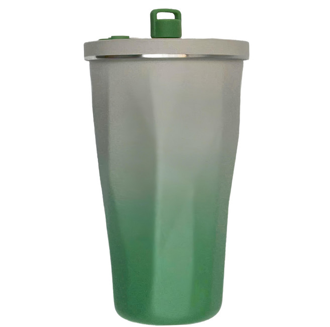 TYESO 泰碩 不規則咖啡杯, 漸層青草綠, 600ml, 1個