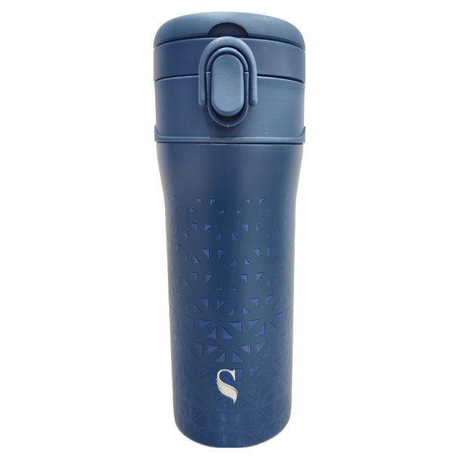 SWANZ 天鵝瓷 淨瓷真空保溫杯, 深海湛藍, 550ml, 1個