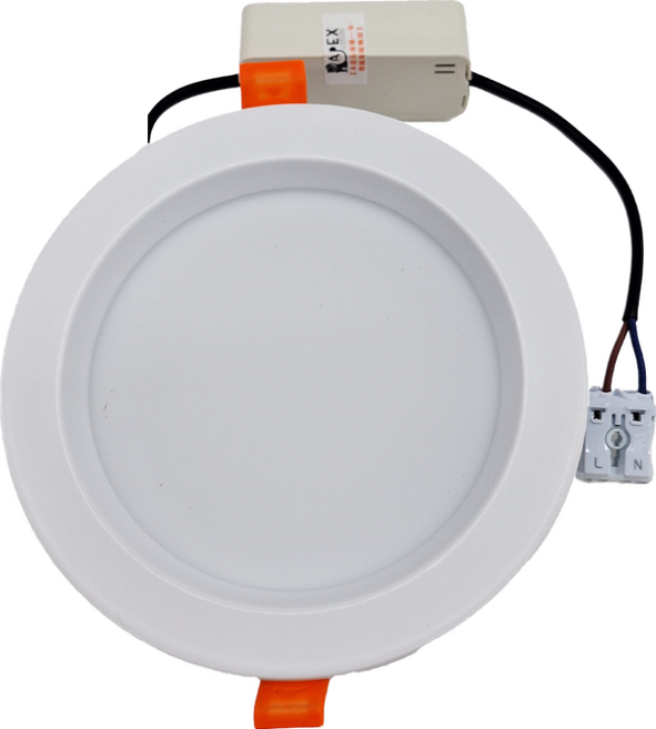 APEX LIGHTING 艾沛斯照明 12cm 10W LED崁燈 柔光款導光板 3000K黃光 AP-D1210W-C4, 白殼, 1個