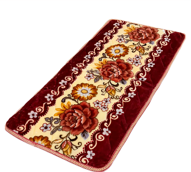 Cotton Field 棉花田傢飾 雪芙絨印花超柔沙發坐墊 紅色