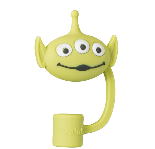 Oolab 良杯製所 繪想年代系列 矽膠防塵 細 吸管蓋 三眼怪限定款, 1個, 1個
