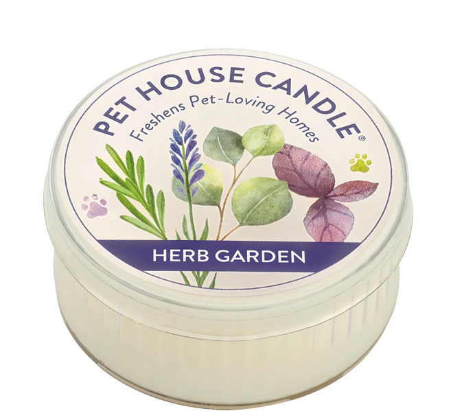 PET HOUSE 室內除臭寵物香氛蠟燭 草本花園, 43g, 1罐