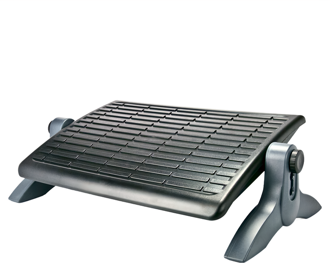 AIDATA 愛得他 人體工學三段式可調腳踏板, 黑灰色