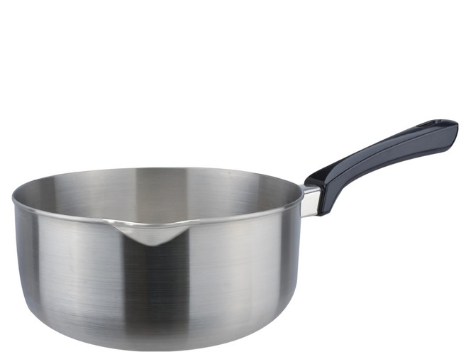 CLARE 白金鋼316雪平鍋 單柄湯鍋, 22cm, 不鏽鋼 銀色, 1個