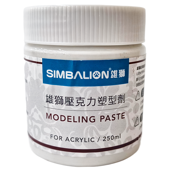 SIMBALION 雄獅 壓克力顏料輔助劑, 250ml, 1色