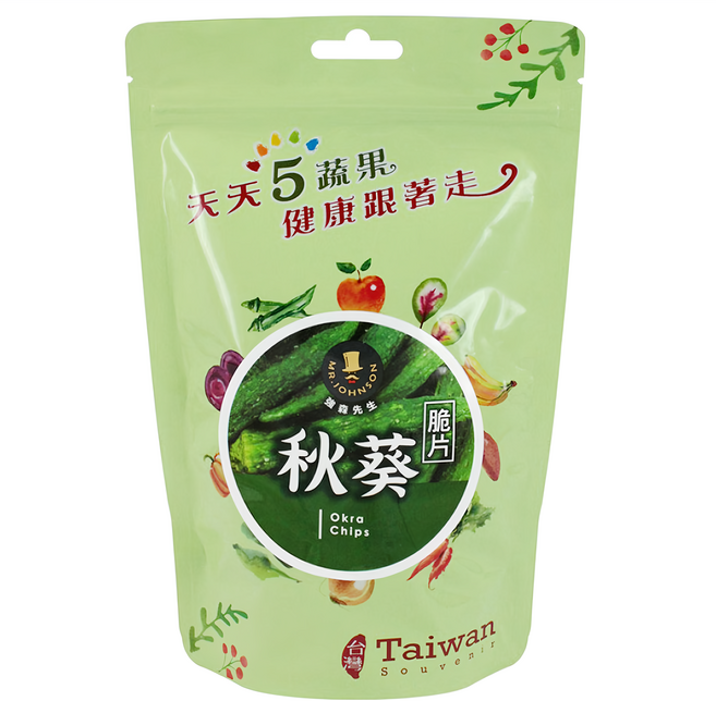MR.JOHNSON 強森先生 秋葵脆片, 60g, 1包