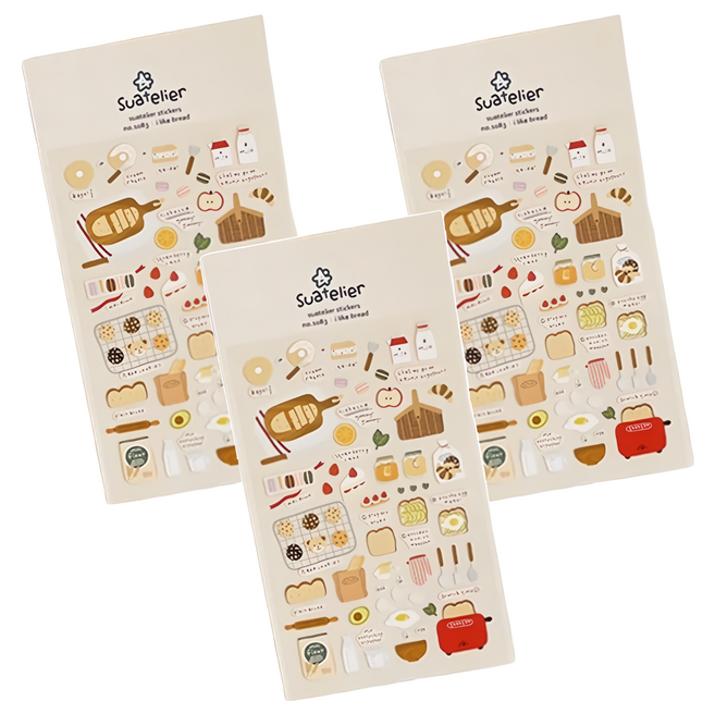 suatelier design JR貼紙, 多色, 3個