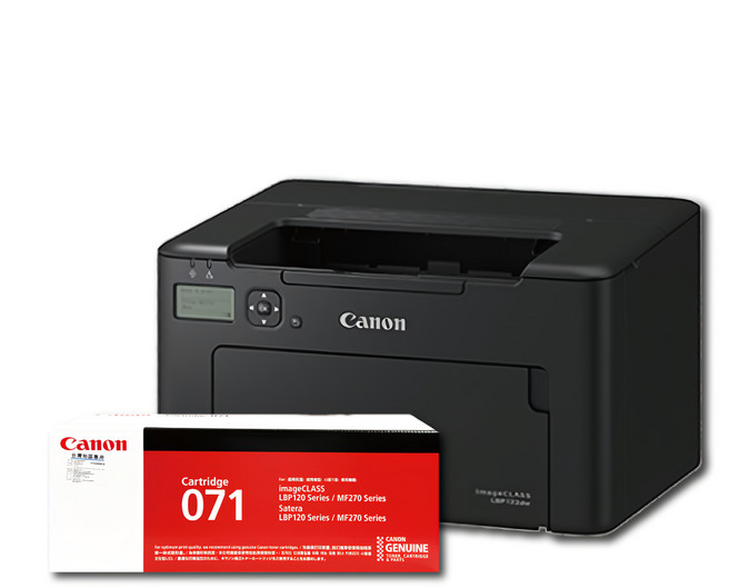 Canon 佳能 黑白雷射印表機 附黑碳粉匣 CRG-071, imageCLASS LBP122dw