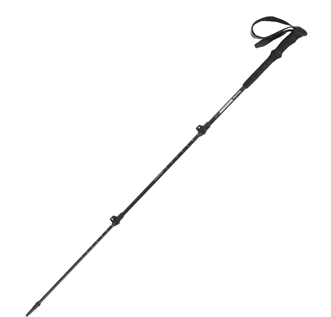 Naturehike 挪客 晴雪Pro長手把7075鋁合金三節外鎖登山杖 - 雅黑色 61-135cm 250g, 1支