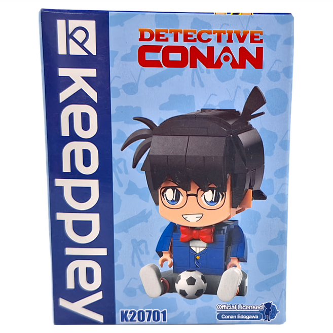 Qman 啟蒙積木 益智拼裝玩具 啟發兒童創造力, 1個, 名偵探柯南 多色