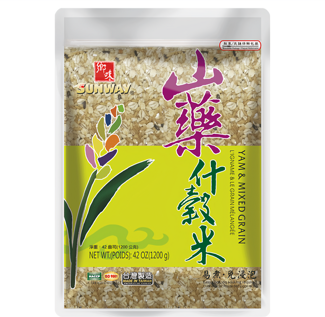 SUNWAY 鄉味 山藥十穀米, 1.2kg, 1包