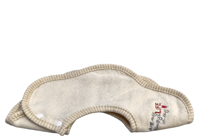 LIFE 來福牌 心肝寶貝 圍兜, 1個, 有機棉花型 米色, 1入