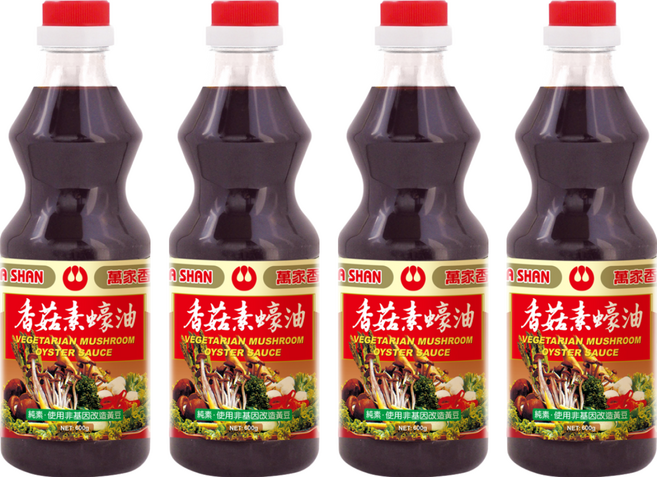 萬家香 香菇素蠔油, 600g, 4瓶