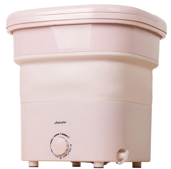 JwaY 多功能清洗機 JY-WS212-P 莫蘭迪粉色 附2米排水管 10分鐘清洗3分鐘脫水, 1個