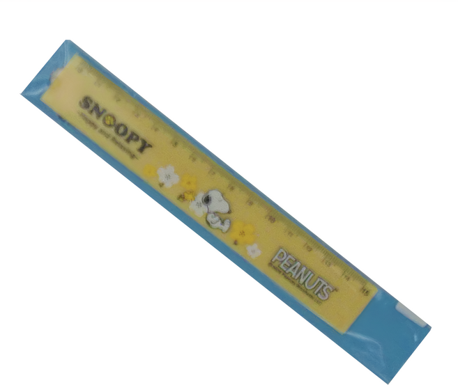 收納王妃 SNOOPY(小日子)15公分溝引尺, 黃色, 6個