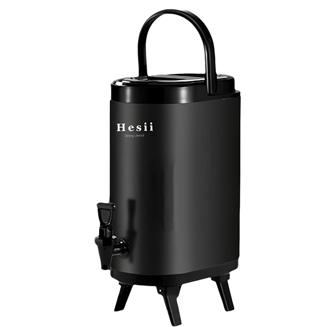 Hesii 橢圓形保溫茶桶, 雅典黑, 12L, 1個