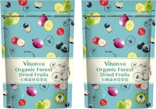Vilson 米森 有機森林莓果乾, 250g, 2包