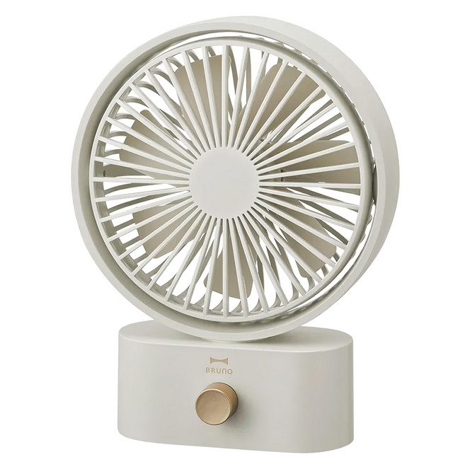 BRUnO USB充電桌上型風扇 228 x 171 x 72mm 455g, BDE061-GRG, 象牙白