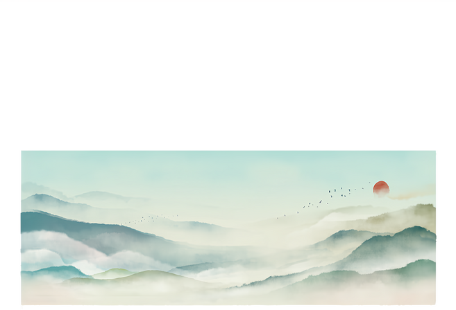 24mama 掛畫 單聯式 古典 無框畫, 水墨山水 多色