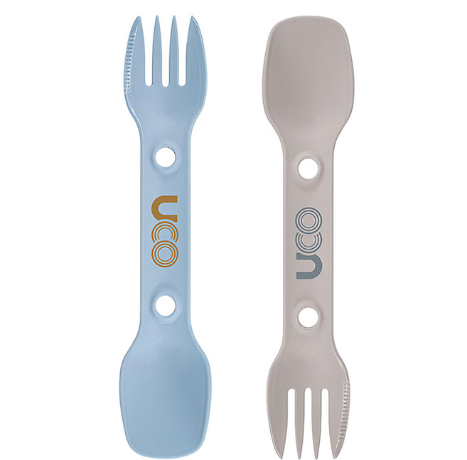 UCO UTILITY SPORK 餐具組, 兩用叉匙, 淺藍色 + 淺灰色, 1組