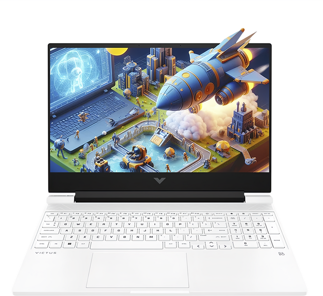 hp 惠普 Victus 15 FHD 144Hz/i5-13500H 第13代Intel/RTX 4060 8G 15.6", 特務白, 15‑fa1420TX, 512GB Gen4 SSD, 8GB DDR4 3200, WIN10 Home