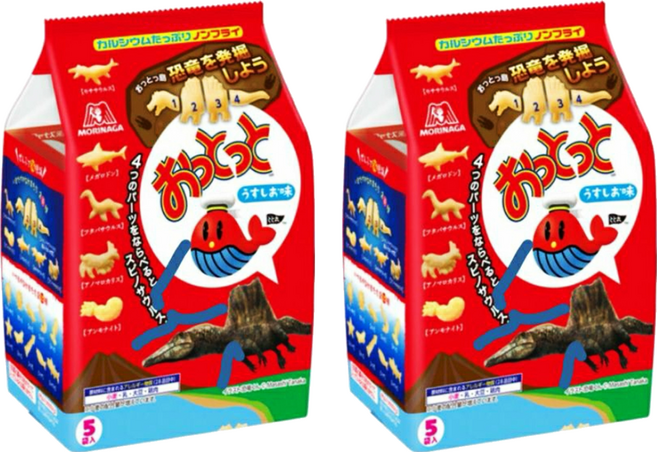 Ottotto 小魚造型餅 鹽味, 80g, 2袋