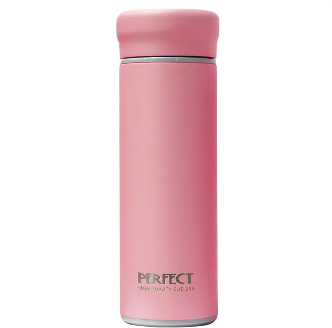 PLUS PERFECT 理想 品味316全鋼真空杯, 櫻花粉, 500ml, 1個