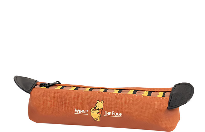 Winnie the Pooh 小熊維尼 皮革大耳筆袋 BF001 20 x 5 x 5cm, 維尼 棕色, 1個